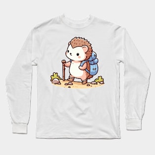 Cute hedgehog Hiking Long Sleeve T-Shirt